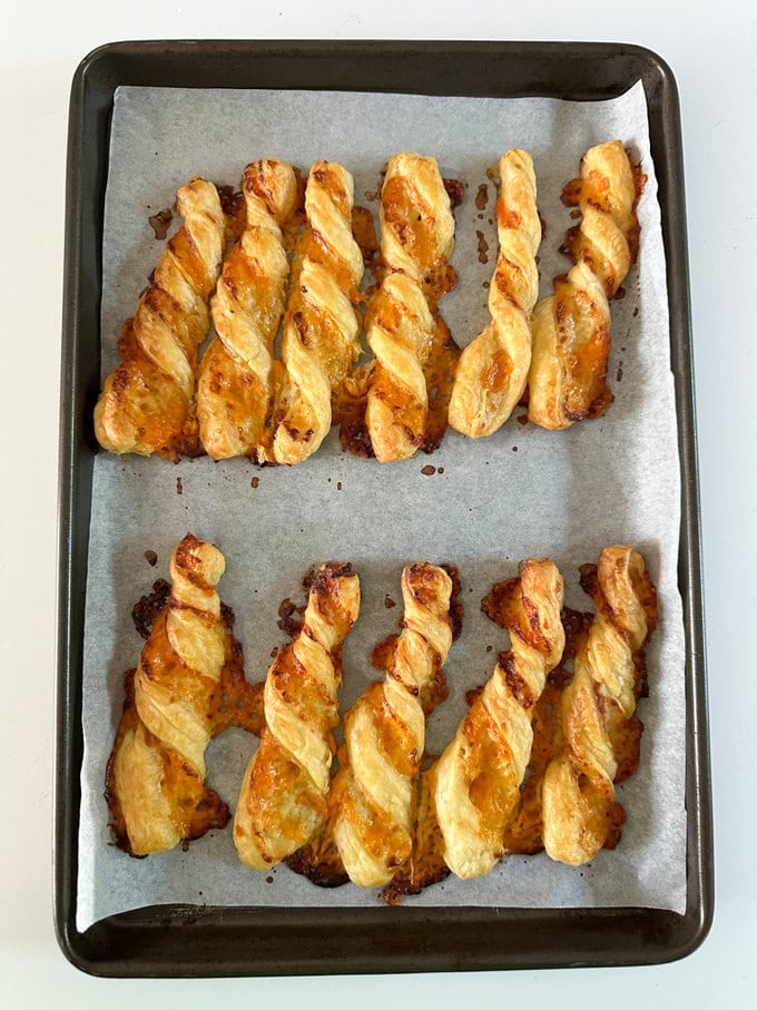 Fresh out of the oven and golden brown. 